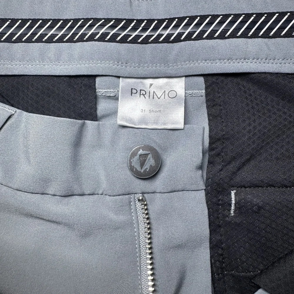 Primo Pants Men 31 Short Gray Golf Joggers Performance Stretch Ankle Zip 31x26